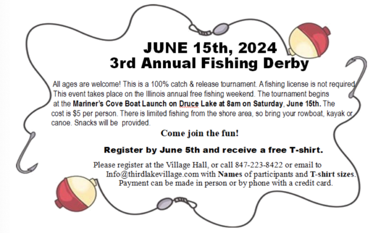 Fishing Derby June 15th